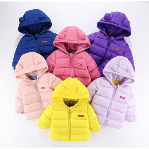 2021 New Fashion Children Outerwear Down & Parkas Boy And Girl Winter Clothes Jacket Warm Down Hooded Coat Teenage 2-12Y Kids