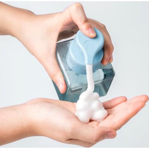 Dispenser Soap Foam Foaming Pump Empty Square Bottle Plastic Travel Clear Bottle Clear Bubble Foaming Liquid Dispenser Bottles