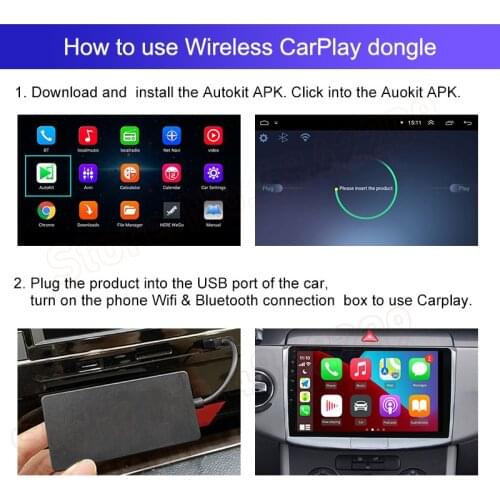 For BMW Benz Audi Toyota Volkswagen Ford Honda Wireless CarPlay Android Interface Decoder Box Video USB Dongle Adapter