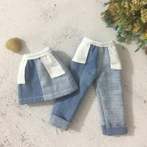 New Cool Blyth Doll Clothing Jeans/Denim Skirt for azone, OB24,Licca, barbies, Blyth pant 30cm for 1/6 doll accessories Clothing