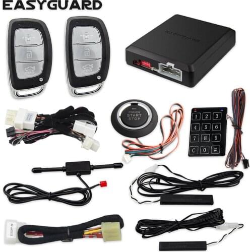 EASYGUARD Plug & Play CAN BUS Fit for Sonata 2013-2020 Push Button Start PKE Alarm Auto Starter Elantra 2016-2019
