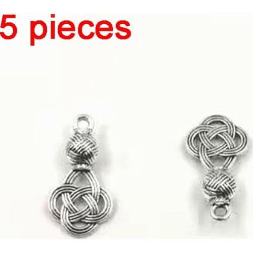 Tasbih Metal fittings Chinese Knot Pendant Accessories for DIY Jewelry Making Handmade Prayer Bead Rosary Pendant