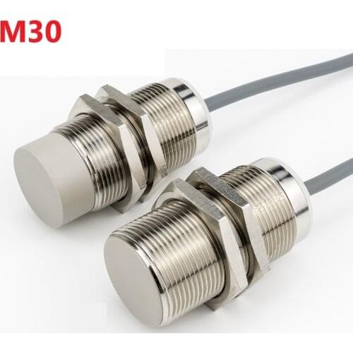 M30 Inductive Sensor Switch with Thread without Thread NPN PNP 3Wires Proximity Switches NO NC 10mm 16mm 15mm 22mm 25mm 40mm