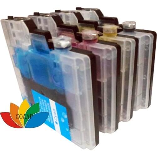 4x Compatible Ink Cartridge for Brother LC 980 LC990 LC67 LC1100 LC61 LC38 Ink Cartridge for Brother DCP 185C 195C 9805C Printer