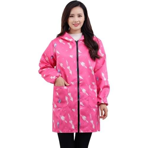 Apron Kitchen Aprons Plus Men and Women Cover Sleek Wear Waterproof Oil-proof Winter Adult Coat Work Clothes Beauty Apron