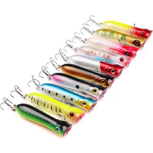 Mounchain 8CM Fishing Lures Crankbait Hard Aritificial 3D Eyes Baits with 6# Hooks 10 Colors Optional