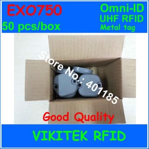 Omni-ID Exo 750 UHF RFID metal tag 915M EPC C1G2 ISO18000-6C 50 pcs per box Exo750 Logistics Postal Manufacturing tote tracking