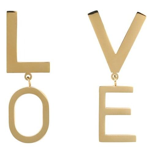 Fashion Alphabet Earrings Trendy Stainless Steel Earrings aretes de mujer Earrings for Women 2020 Stud Earrings pendientes
