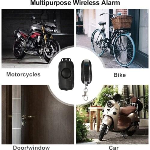 150db Smart Bluetooth Remote Control Door Alarm Security Protection Wireless Anti-Theft Vibration Motorcycle Bicycle Bike Alarm