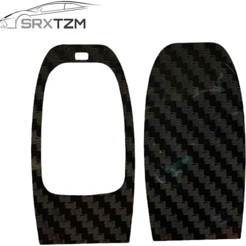 SRXTZM Car-styling new DIY Special Offer Carbon Fiber Car Key Sticker FOR AUDI A4 A6 Rs4 A5 A7 A8 S5 Rs5 8t Q5 S6 Refitting 1pcs