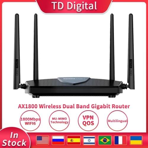 TOTOLINK Gigabit Wireless Wifi 6 Router X5000R 1.8Gbps Dual Band WiFi Signal Amplifier Whole House Coverage