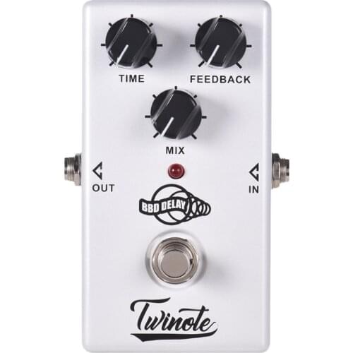 Twinote BBD DELAY Guitar Effect Pedal True Bypass Analog Chorus Effects Pedal Processsor Delay