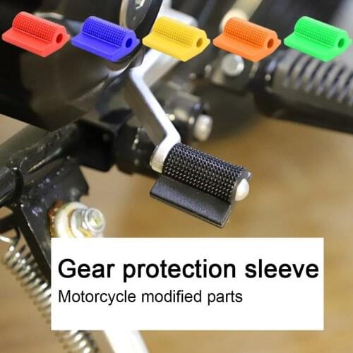Universal Motorcycle Gear Shift Lever Sleeve Moped Modified Off-road Cover Vehicle Lever Mat Cover Protective Anti-slip Z5K9
