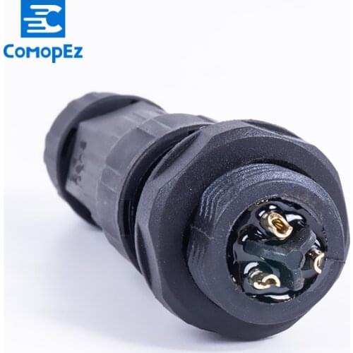 IP68 Waterproof Connector M16 2 3 4 5 6 7 8 Pin Electrical Terminal Adapter Wire Connector Solder Pin connector for LED Light