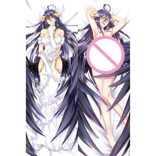 Japanese Anime Overlord Albedo Decorative Sexy Hugging Body Pillow Covers Case Bedding Pillowcases Dakimakura Case Cushion