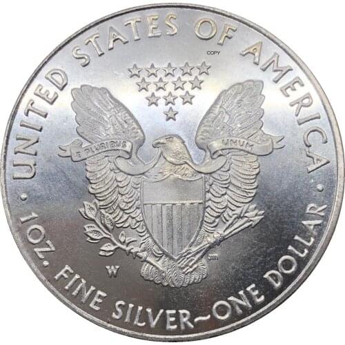 United States 1 Dollar American Silver Eagle Bullion Coin 2010 w Plated Silver Commemorative Coin Copy coin