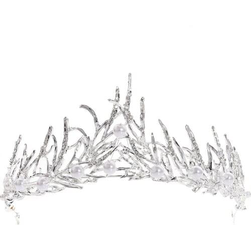 Gorgeous Sparkling Silver Crystal Wedding Crown Headband Bridal Tiara Party Show Pageant Hair Accessories In Stock
