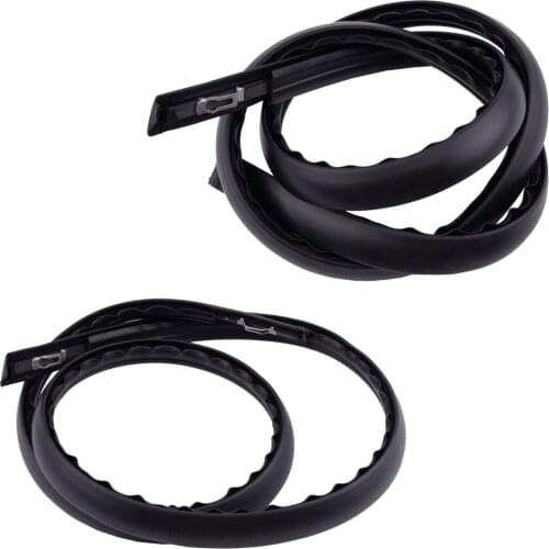 1 Pair Car Roof Weatherstrip Moulding Trim Seal Black Rubber Fit for Honda Civic 2012 2013 2014 2015
