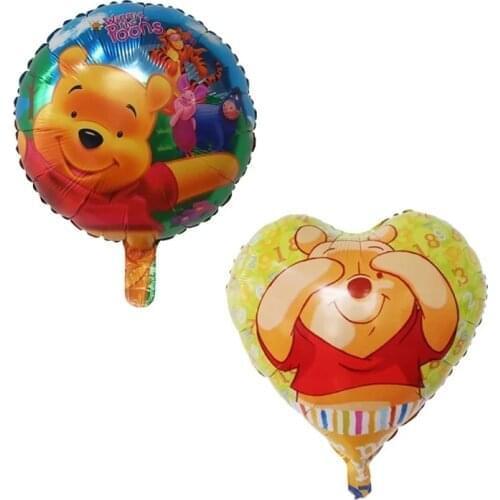 10Pcs 18inch Bear Foil Helium Balloons Baby Shower Boy Girl Birthday Theme Party Decorations Kids Inflatable Toys Air Globos