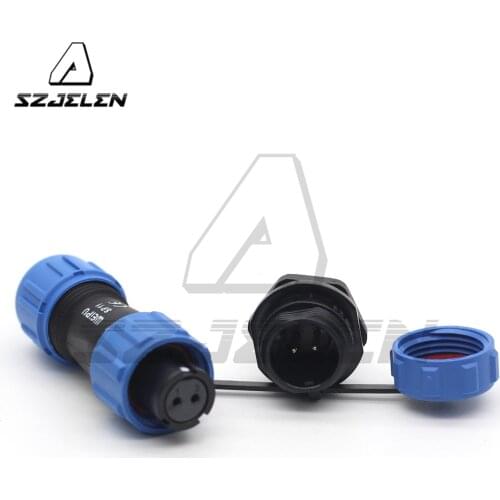 SP11 Type 2-pin Outdoor Waterproof Connector Female Plug & Male Socket Automotive Power Wire Connector IP67
