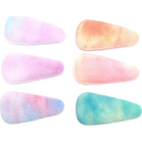 50Pcs Felt Ribbon Hair Clip Cover Applique For DIY Children Headwear Clips Crafts Decor Patches