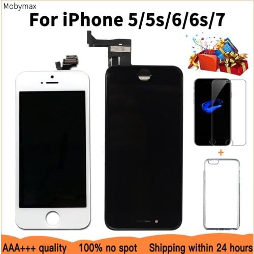 AAA+++ LCD Display For iPhone 6 6S 7 Module Touch Screen Glass Digitizer Replacement For iphone 5s Repair LCD Screen Assembly