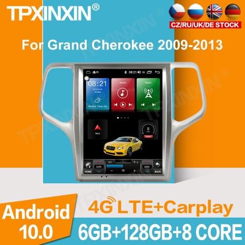 12.1 inch For Jeep Grand Cherokee 2008-2013 Android 128G Car GPS Navigation Head unit Multimedia player Auto Radio Tape Recorder