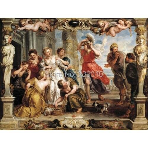 Free shipping home decoration picture religious oil paintings canvas prints classica Christian angels painting printed on canvas