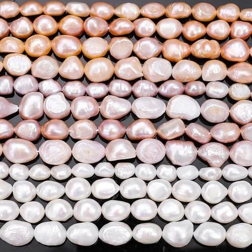 Natural Freshwater Pearl Beads 35cm Irregular Shape Loose Spacer Beads for Jewelry Making DIY Women Elegant Necklace Bracelet