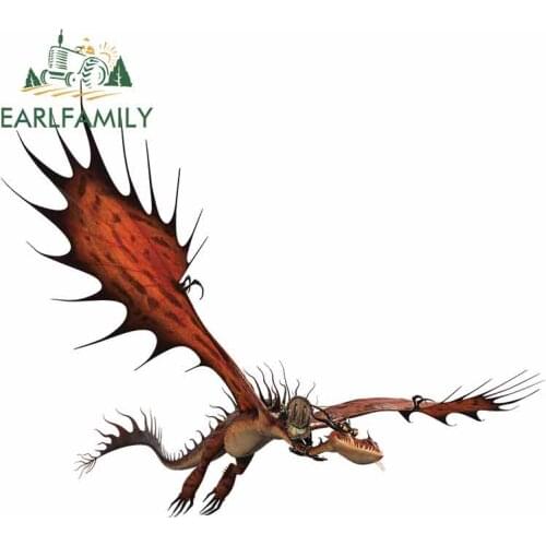 EARLFAMILY 13cm x 10.6cm for Hookfang How To Train Your Dragon DIY Motorcycle Car Stickers Anime Car Styling Waterproof Decal