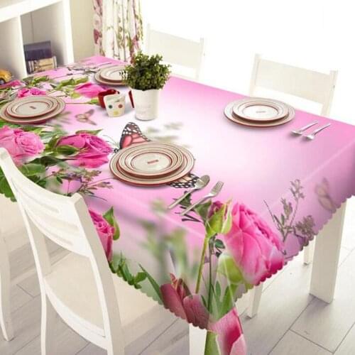 Square Desk Cloth Wipe Covers Waterproof Oil Proof Table Cloth Kitchen Decorative Dining Table Cover Tablecloth