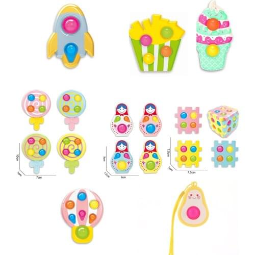 Mini Cute Push Pop Bubble Fidget Simple Dimple Fidget Popper