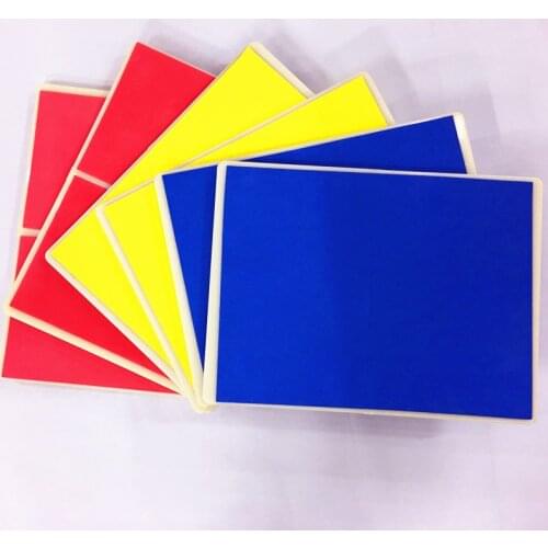 Taekwondo repeated broken boards Performing kick board