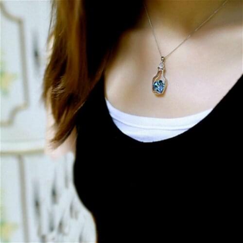 1Pcs Drift Fashion Bottle Necklace Party Favor Birthday Gift for Girlfriend Valentines Day Presents Favors Souvenir