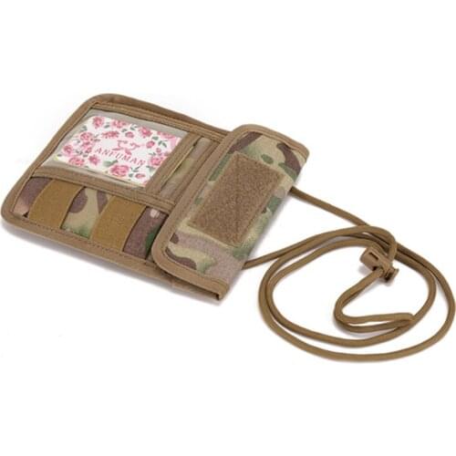 Men ID Holder Tactical Pouch File Folder Organizer Bag Military Nylon Chest Hanging Molle Card Holder In Card For Men