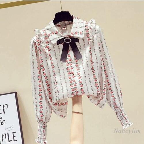 NANCYLIM Blouses With Tie