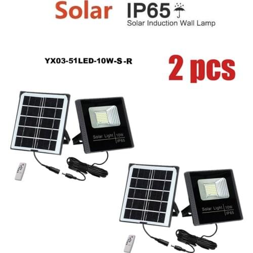 2pcs Solar Light Waterproof smart on at night Wall Lamp Powered Panel Lighting Street Outdoor Garden Lights White Black Color se