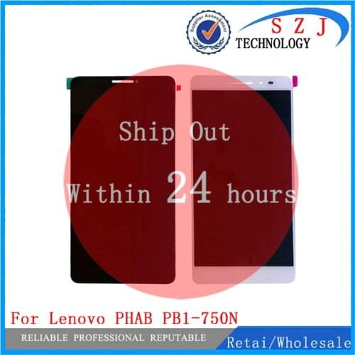 New For Lenovo PHAB 6.98 PB1-750 PB1-750N PB1-750M HGEHQY3H LCD Display Panel Touch Digitizer Glass Assembly Free Shipping