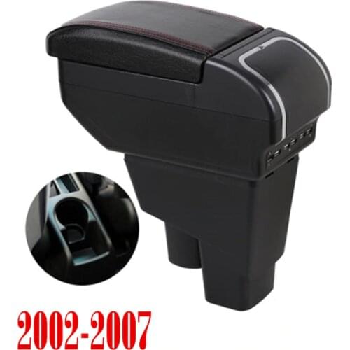 Arm Rest Rotatable For Honda Fit Jazz 2002-2007 Hatchback Center Centre Console Storage Box Armrest 2003 2004 2005 2006 2007