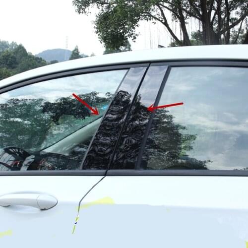 PC Material Shiny Black Window BC Middle Pillar Decorated Cover Mouldings For BMW 3 /5 Series X1X3X5X6 CB058