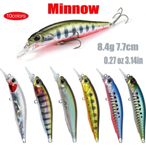 Minnow Hover Fishing Lure 7.7 Cm 8.4G Wobblers SinKing Swimbait Artificial Hard Bait Japanese Material Bass Carp Fishing Pesca