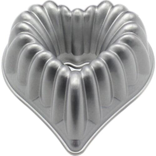 Charlotte Heart Cake Pan Aluminum Cake Mold DIY Baking Dessert Mousse Cake Kitchen Tool Non-Stick Cake Baking Tray Tool