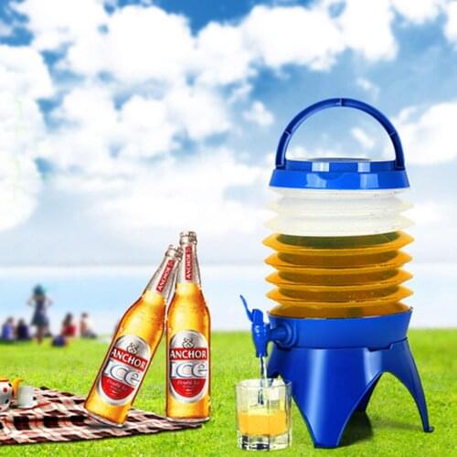 Outdoor Water Container Camping Folding Fishing Travel Drink Storage Bucket