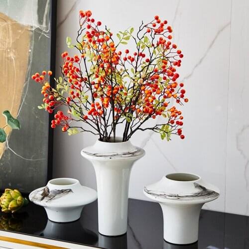 Modern Ceramic Ink pattern Vase Table Decor Living Room Ornament Tall Flower Vase Decoration Home Porcelain Crafts Decor Gifts