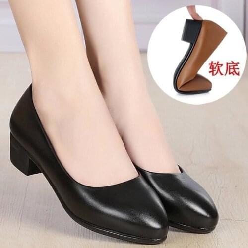 Shoes Women Heels Female Heel Leather Female Heel Dress Chaussure Femme Zapatos Mujer