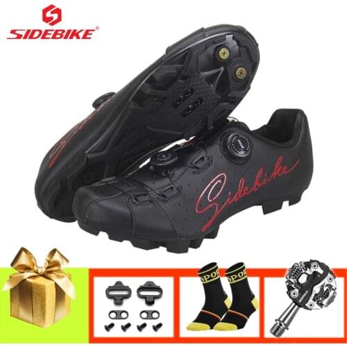 SIDEBIKE sapatilha ciclismo mtb cycling shoes self-locking breathable mountain bike sneaker outdoor racing sport bicycle shoes