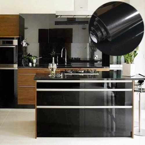 5M Pearlescent Flash PVC Waterproof Self-adhesive Wallpaper For Furniture renovation kitchen thickened wall Stickers Wall papers