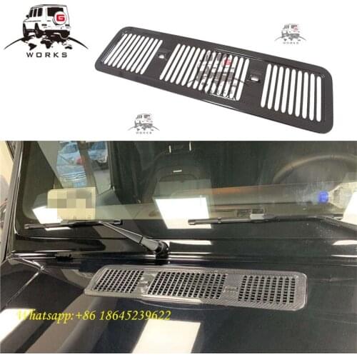 W464 front bonnet vent for W463A G63 g500 G350 dry carbon hood vent Decoration carbon fiber A-pillar Addon g wagon window trims