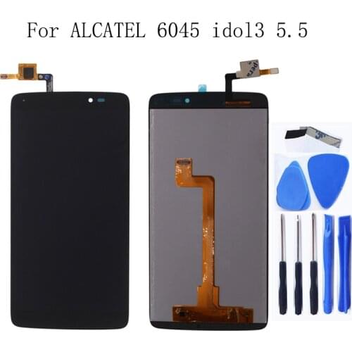 For Alcatel 5.5" One Touch Idol 3 5.5 6045 OT-6045 6045K 6045Y LCD Digital Converter Component Screen Repair Accessories + Tools