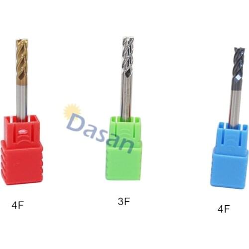 1pcs 4MM 5MM 6MM Carbide Endmills 3F 4F Aluminum Steel Spiral Flat End Mills CNC Lathe Machine Milling Slotting Cutter Tool